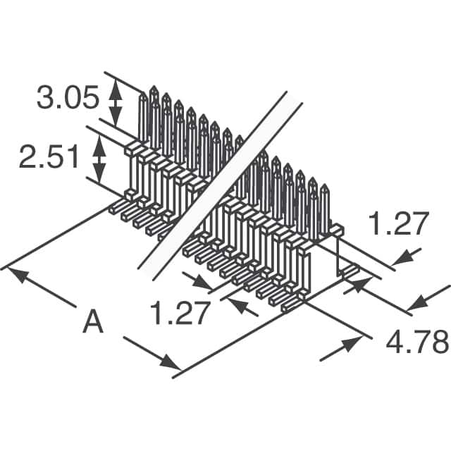 FTSH-135-01-L-MT Samtec Inc.  Embases à broches mâles